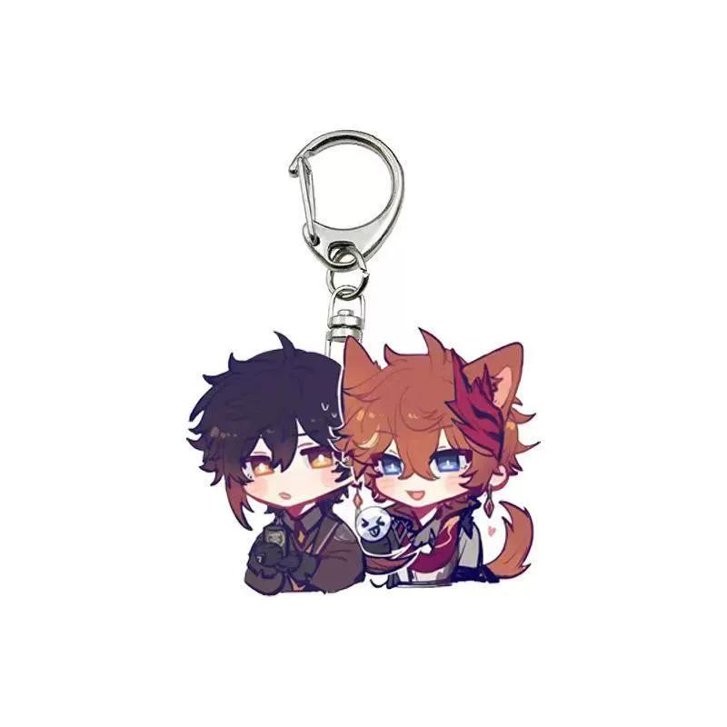 Genshin Impact Peripheral Pendant Funina Navelet Jutana Xida Thunderbolt General Mandrill Bell Leaving Kerry Keychain