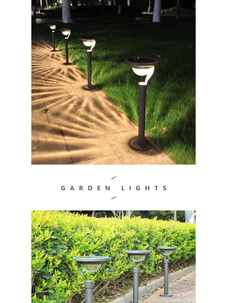 Super Bright LED Solar Lawn Light - Waterproof, Energy-Saving for Gardens, Courtyards, and Villas