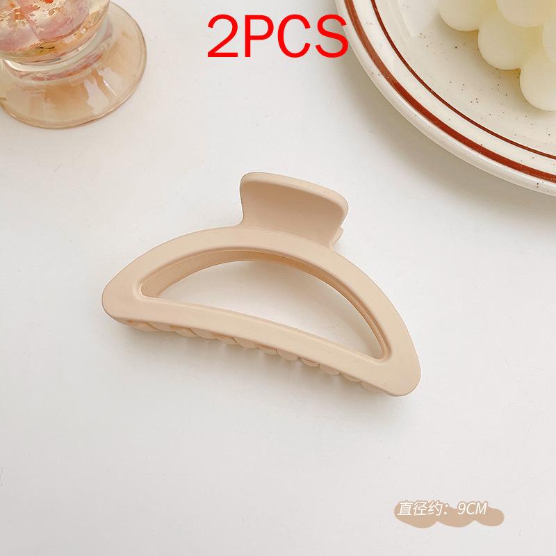 2 ΤΕΜ Premium Σετ Κεφαλών Νέο Γυναικείο Κλιπ Κλιπ Νύχι Μόδας Καφέ Μαύρο Ακρυλικό Μεγάλες Φουρκέτες Claw For Lady Clip Barrette Αξεσουάρ μαλλιών