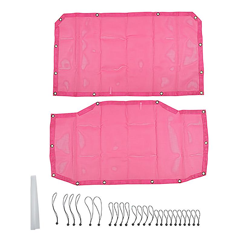 Car Roof Sunshade Sun Protection Thermal Insulation PVC Mesh Exterior Accessories Fit for Jeep Wrangler JL 2018 Up 4 Door