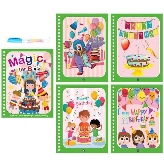 Children Painting Drawing Toys Reusable Coloring Book Magic Water Drawing Book Sensory Early Education Toys for Kids