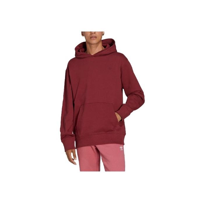 

Adidas Originals Trefoil сплошной цвет повседневная свободная толстовка мужская толстовка темно-бордовая HA9295 M