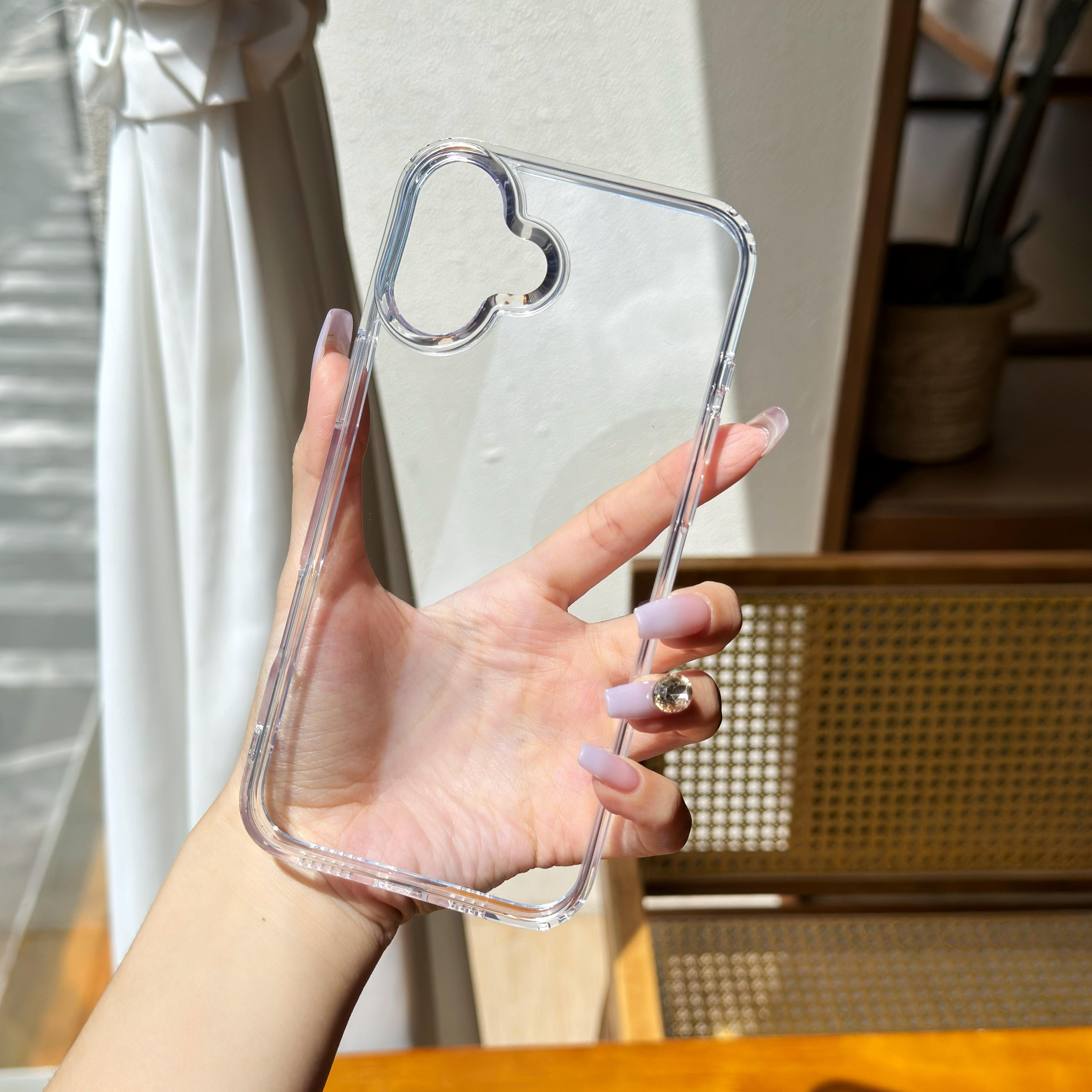 

Для iPhone 16 15 14 13 12 11 Pro XS MAX X XR SE 7 8 Plus Прозрачный Кристальный Противоударный Жесткий Акриловый Мягкий Силиконовый Бампер Чехол For iPhone 16 ProMax