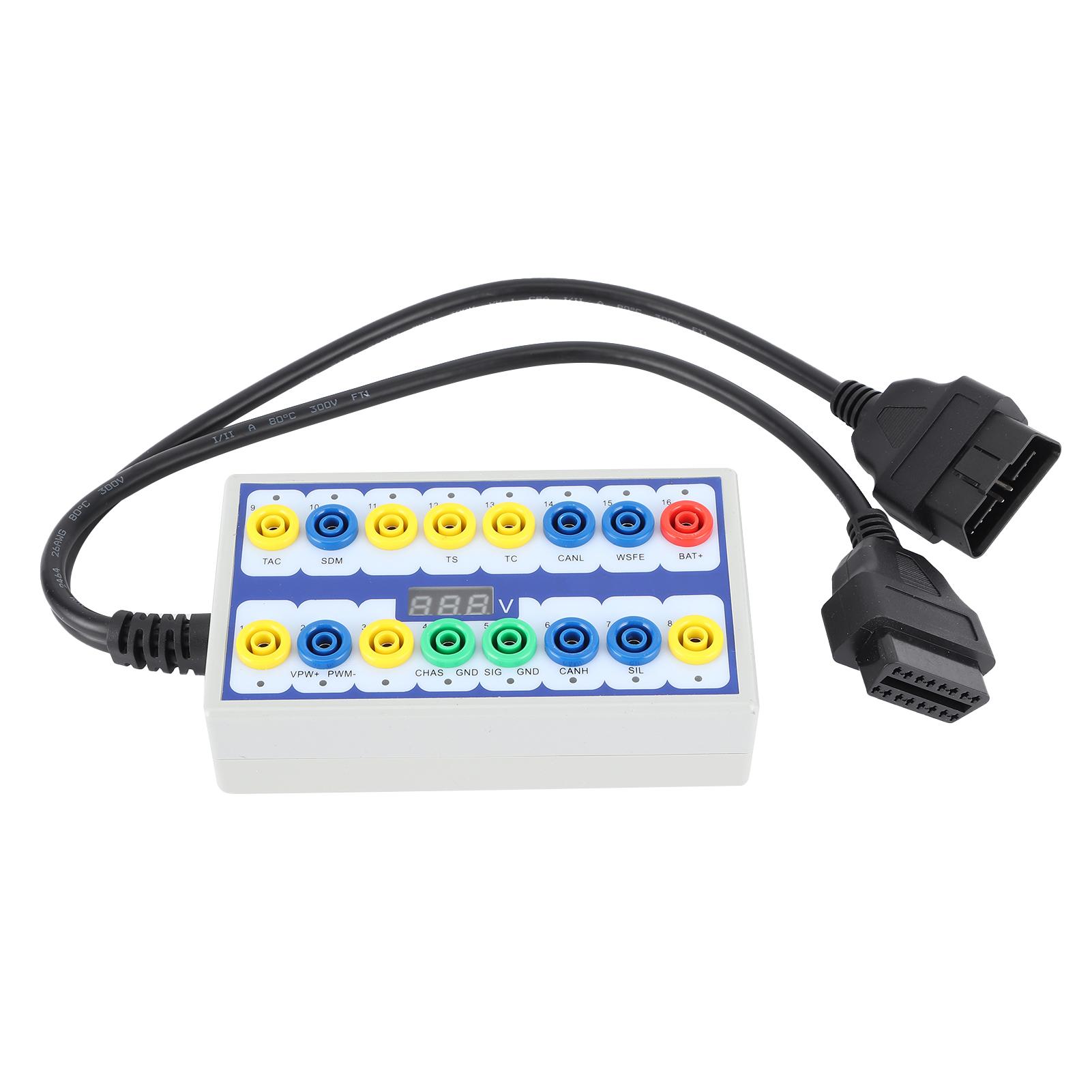 

16Pin OBDII Протокол Детектор Break Out Box Профессиональный Авто Инструмент Диагностики Неисправностей Автомобиля