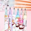 12pcs Cute Cartoon Neutral Pen Set Creative Student Pen Quick Dry Black Ink Kawaii Office School Stationery Cartoon Designs
