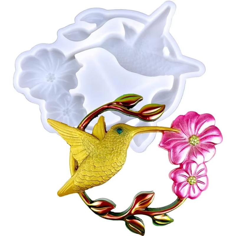 Kolibri Epoxidharzform,große Tier Silikonharzform,Halloween Dekorationsform Wandbehang,Heimdeko,Weihnachtsgeschenk