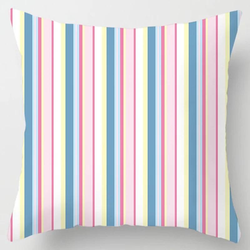 Pink Print Decorative Pillowcase Living Room Office Ornaments Home Pillowcase