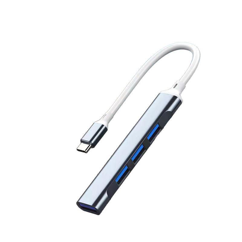2-in-1 7-Port USB Docking Station: Multifunctional Type-C Hub for Computers & Phones