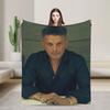 Alejandro Sanz Singer Flannel Blanket Soft Throw Blanket for Outdoor Camping Print Bedspread Sofa Bed Cover