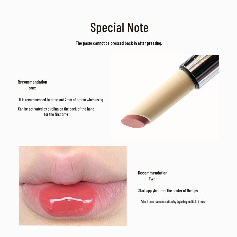 Joocyee Hefe Farbe Feuchtigkeitsspendender Nicht-Klebender Lipgloss & Glanz