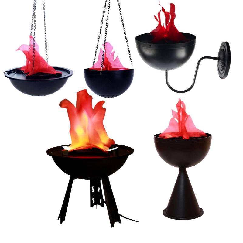 Electronic Prosperous Flame Lamp: Large Simulated Fire for Festivals, Weddings, and Bonfire Party Decor