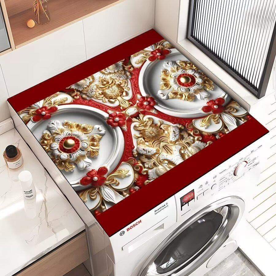 

Цветочный коврик для сушки посуды Супервпитывающий коврик для посуды Сушильный кухонный коврик с цветочным ковриком для стекания воды для декора кухни и кофейного бара 20x30cm