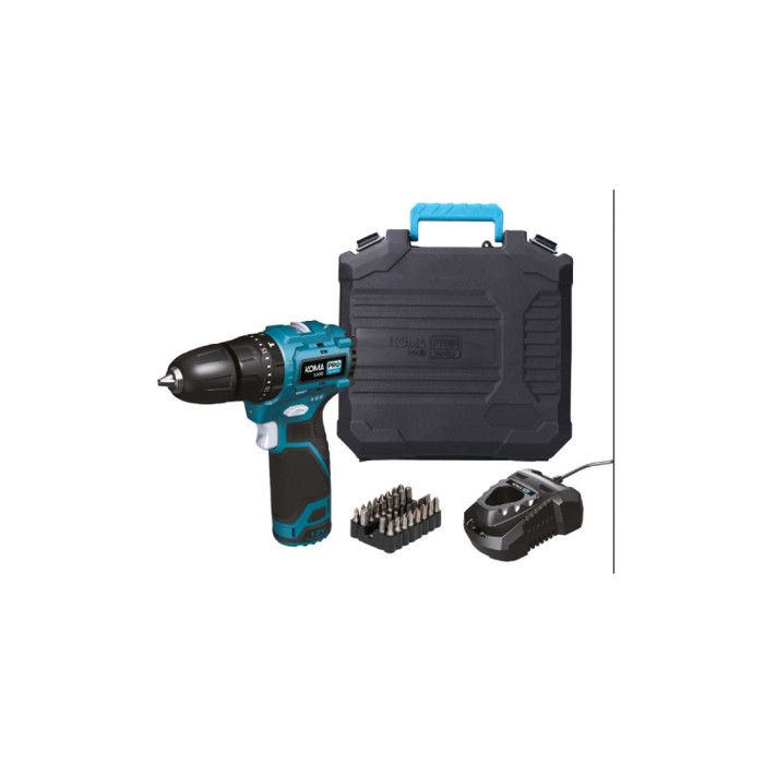 Perceuse À Percussion - KOMA TOOLS - 12V - Brushless - Batterie 2,0Ah - Chargeur Inclus