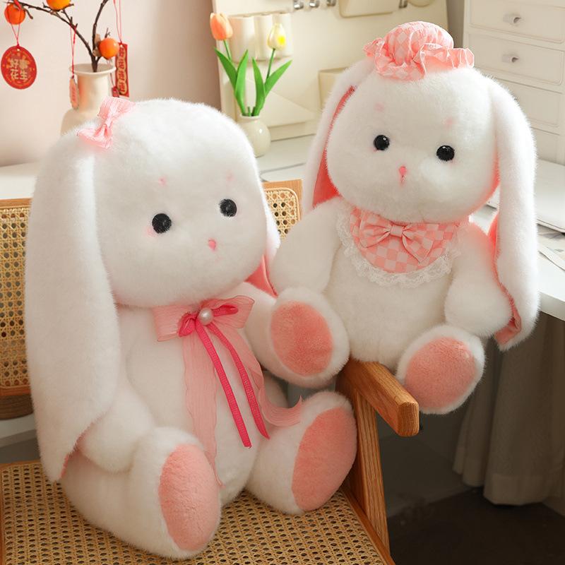 Cute Sagging Rabbit Plush Toys Children's Comfort Dolls Little White Rabbit Rag Doll Birthday Gift Doll