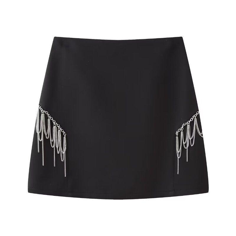 

Модный стиль Зима Новый женский короткий костюм с бисером Верхняя одежда Юбка с высокой талией 9283761 800 Skirt L