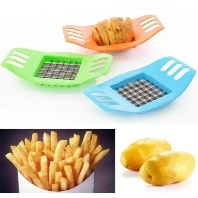 

Stainless Cutter Device Slicer Masher Steel Potato Vegetable Cutting Square Slicers Cut Fries Kitchen Tool Cooking Gadgets