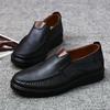 Men's Casual Genuine Leather Shoes Breathable Comfortable Men's Loafers Business Oxford Leather Flats Shoes Breathable Dad Shoes