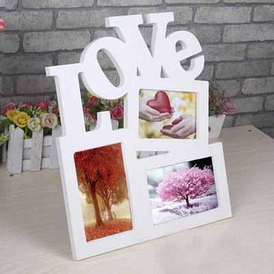 Cornice per foto in legno dolce con amore, decorazione per la casa, arte, regalo fai da te