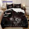Dark Return Doll Three-piece Set (1 * Duvet Cover + 2 * Pillowcase, Without Core) 2D Flat Bedding Set Soft and Comfortable Duvet Cover and Pillowcase