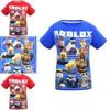 Lebhaftes Roblox Charakter Spiel T-Shirt für Kinder mit bequemer Baumwolle