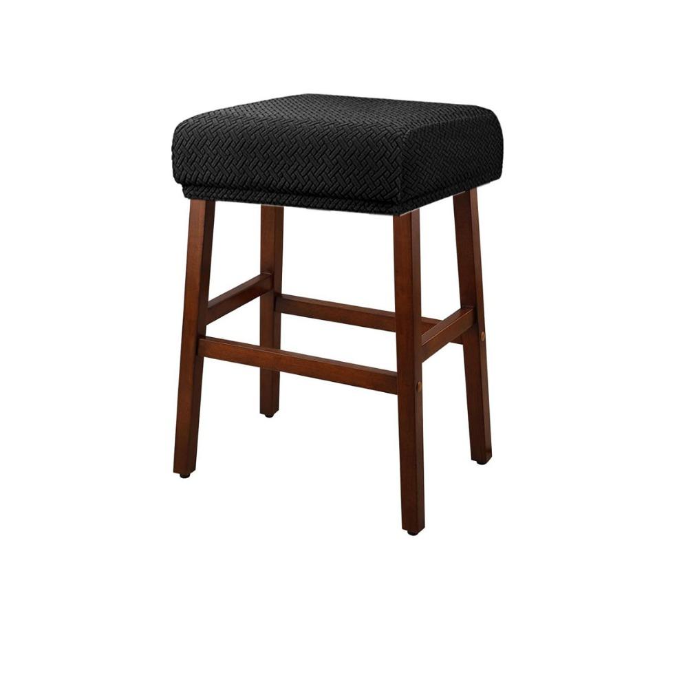 Stretchable Bar Stool Covers Square Stool Protector Thickened Saddle Seat Covers  Vanity Stool