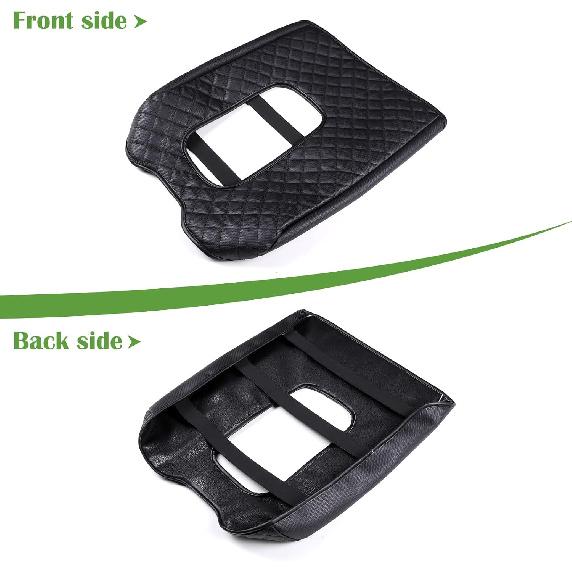 LLKUANG Car Center Console Armrest Cover Pad Fit for Toyota Tundra 2007-2021 Waterproof Leather Seat Armrest Box Cushion Pad Protector (Carbon Fiber