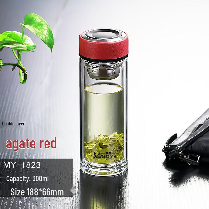 MINGHUI MH1123 Double-Layer Glass Tea Infuser Cup