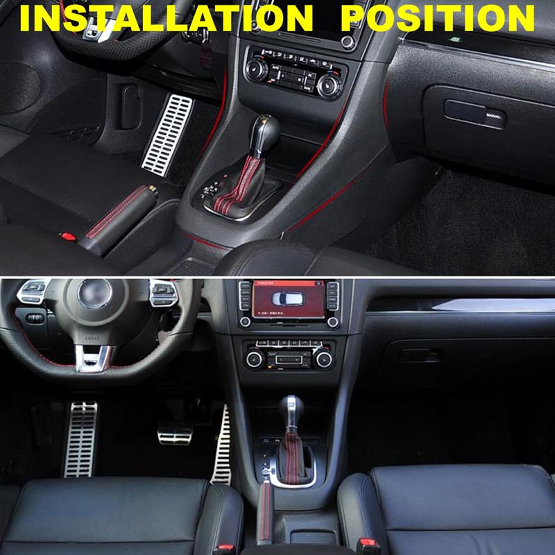 5K0863680 Moldura da Console Central Estilo Fibra de Carbono Painel da Alavanca de Câmbio Moldura de Acabamento Peças Automotivas Para Volkswagen VW Golf MK6 2009-2013