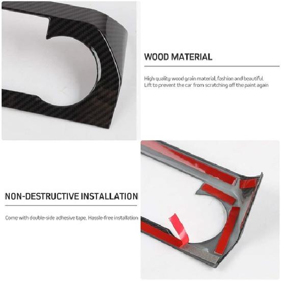 Central Control Air Conditioner Panel Trim Cover for Ford F150 2015- Carbon