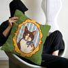 Cute caroon cat portrait photo frame fashion art Cushion Cover Polyester Sofa Cushions Throw Pillows Home Decoration Pillowcover