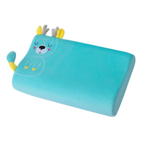 Подушка Yousheng эргономичная детская волнистая клиновидная форма мягкая и эластичная пена с эффектом памяти с вышивкой из мультфильмов моющийся чехол поддерживающая подушка для лучшего качества сна 1973₽