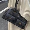 New Korean Retro Single-shoulder Bag, Fashionable and Trendy Casual Boston Bag, Stylish Bowling Bag