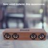 W8C High Quality Solid Wooden Strip Bluetooth Speaker with LED Clock Display FM Functions