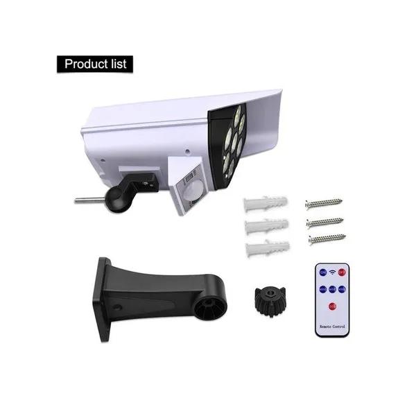 77LED Solar Garden Light PIR Motion Sensor Simulation Surveillance Dummy Camera Fake Camera IP65 Waterproof Lamp Wall Light Outdoor Smart Street Light