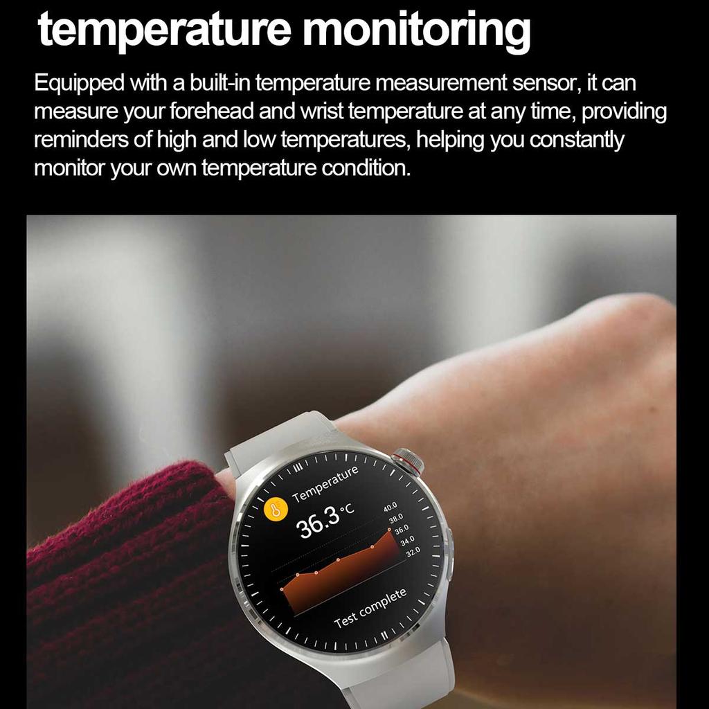 2026 Neue klinische Smartwatch mit EKG+PPG und Körper-Mikroüberwachung, Mikro-Untersuchung, Herzfrequenz, Smartwatch für Android & iOS, Damen