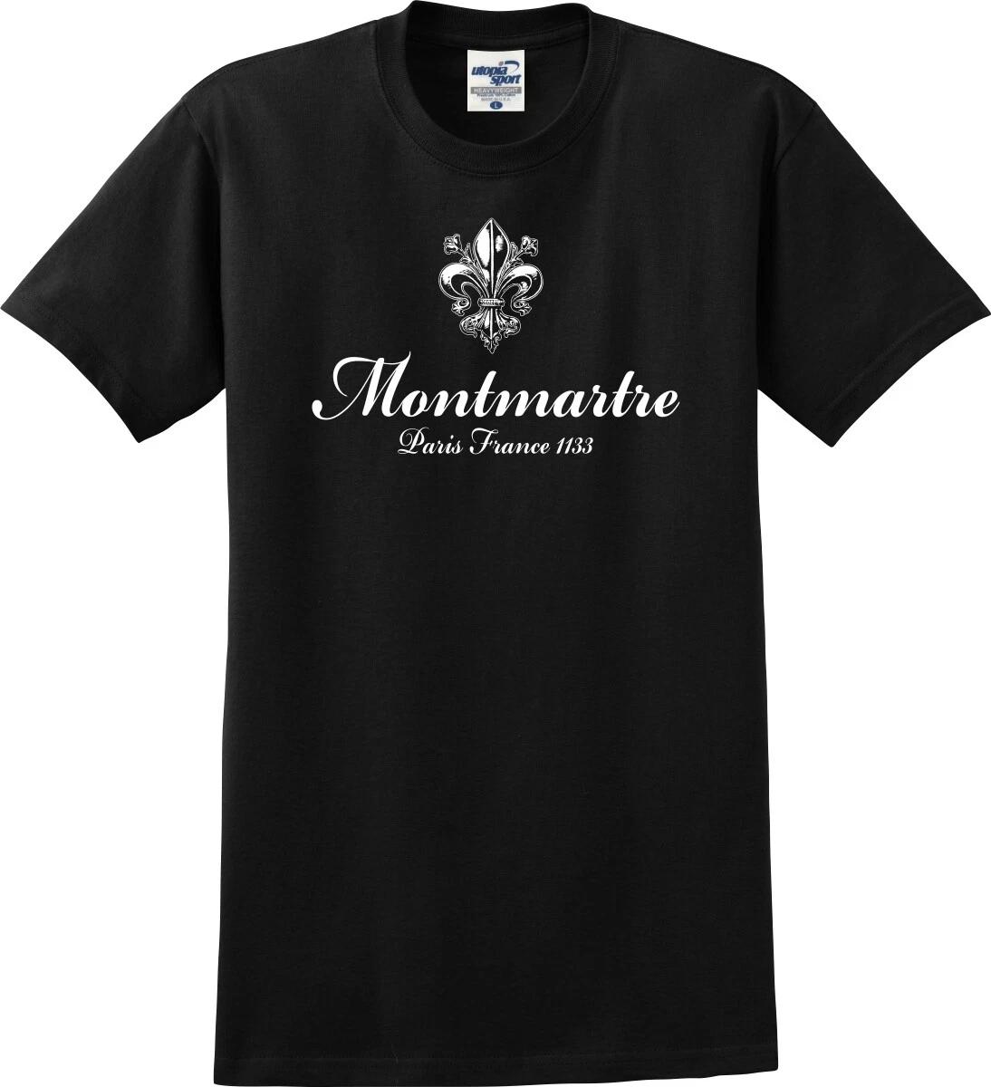 Montmartre Paris France 1133 Fleur-de-lis Unisex T shirt S-5X XL
