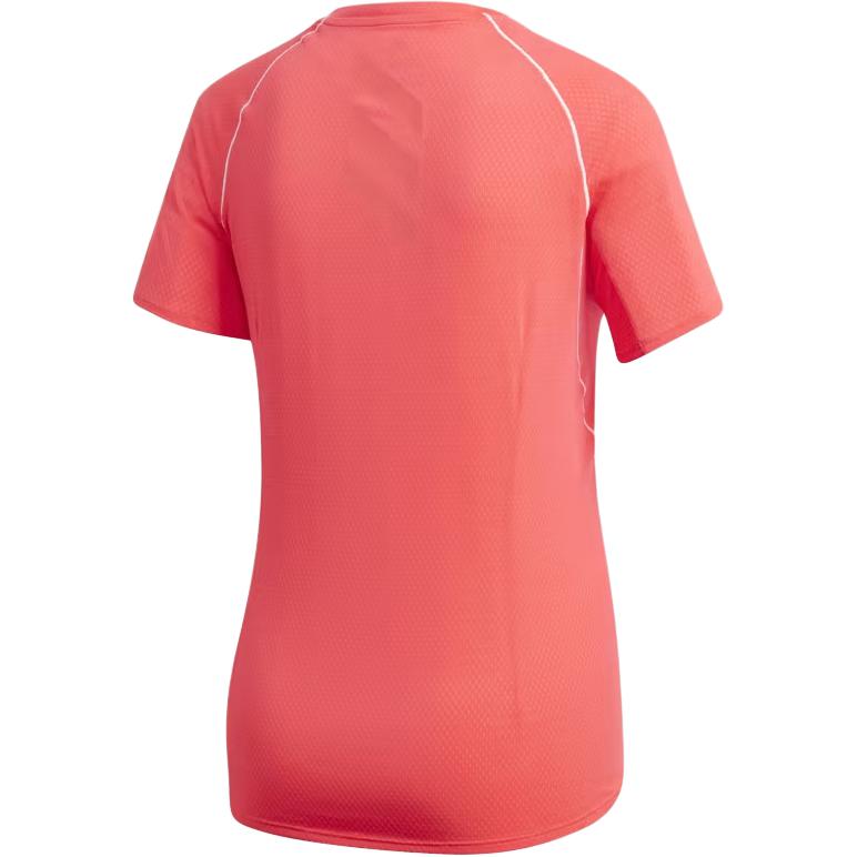 Adidas Round Neck Logo Raglan Short Sleeve T-Shirt Women T-Shirts Pink FT6450