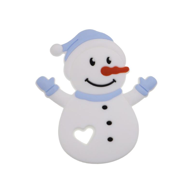 2/5pcs Christmas Series Silicone Beads Santa Reindeer Cookies Snowman DIY Pacifier Chain Jewelry Making Bulk DIY Crafts