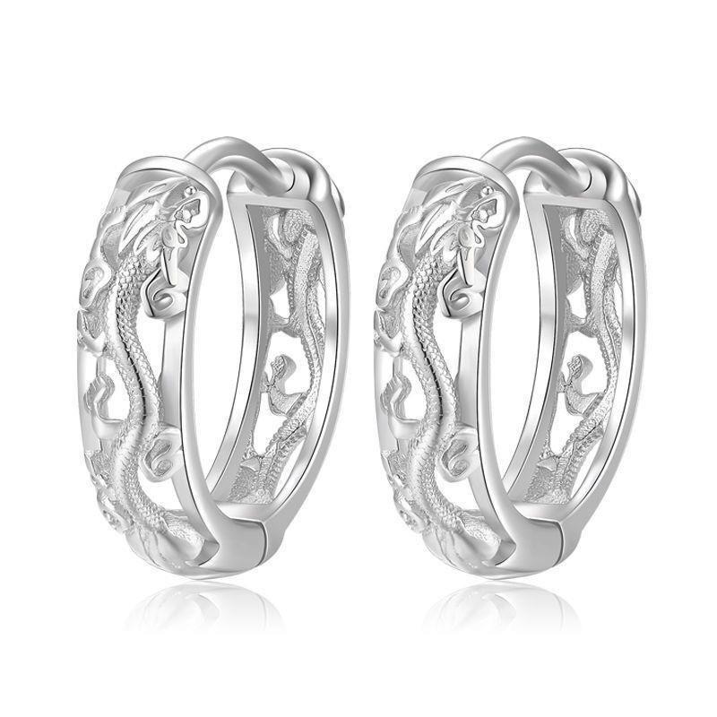 Unisex Double Hoop & Stud Earrings: Versatile Round Ear Cuffs & Clips