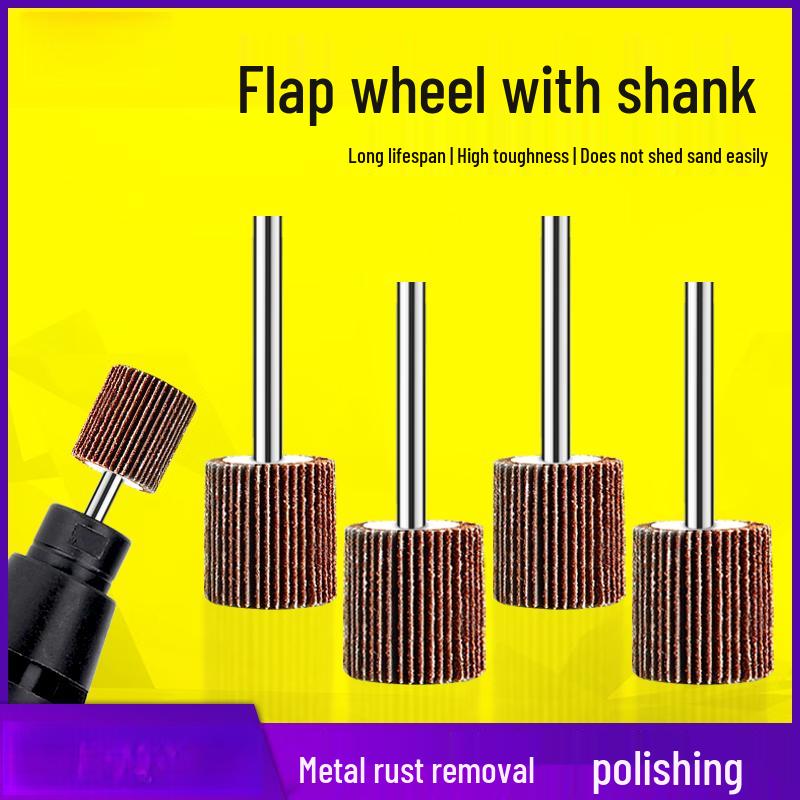 3mm Shank Sandpaper Flap Wheels Set