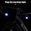 Bicycle Handlebar End Light USB Rechargeable Super Bright Waterproof Lightweight Road Mountain Bike Riding Mini LED Warning Lamp Bike