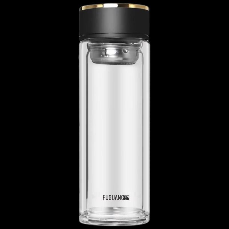 Fuguang G2116 Double Wall Glass Tea Infuser Mug