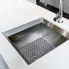 Sink Mat Rubber Gray Grid Insert Pad 33x28 cm