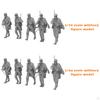 5Pcs Miniature Figures Unpainted Mini People Figurines Tiny Action Model for DIY Scene