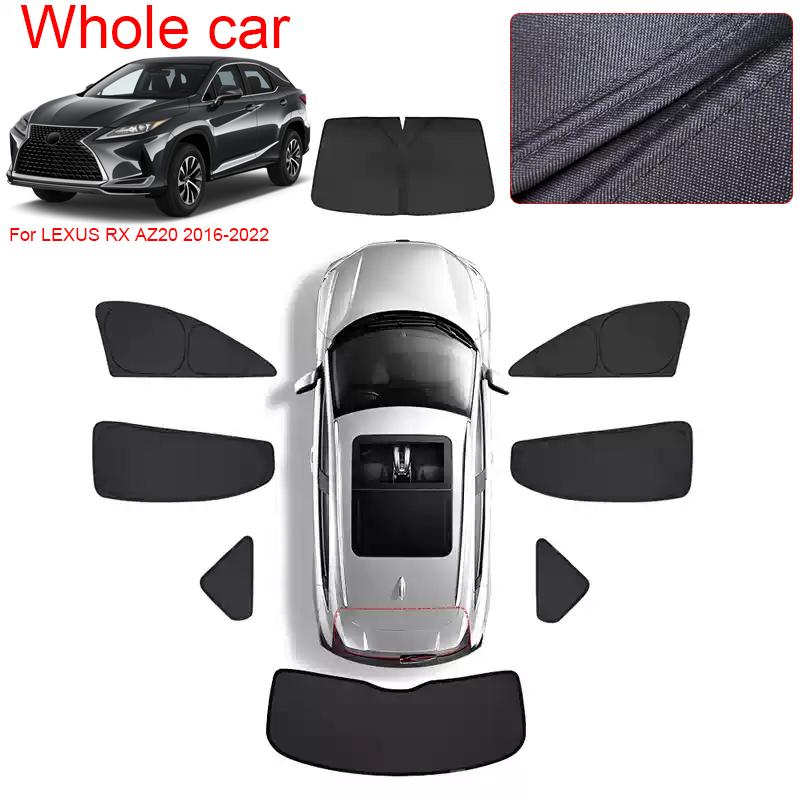 Car Black Windows Privacy Sunshade For LEXUS RX AL20 ALA10 2016-2026 Anti-UV Heat Insulation Protect Cover Interior Accessories
