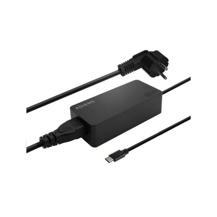 Chargeur USB-C - AISENS - Pd3.0 - 65W - 1,8M - Noir