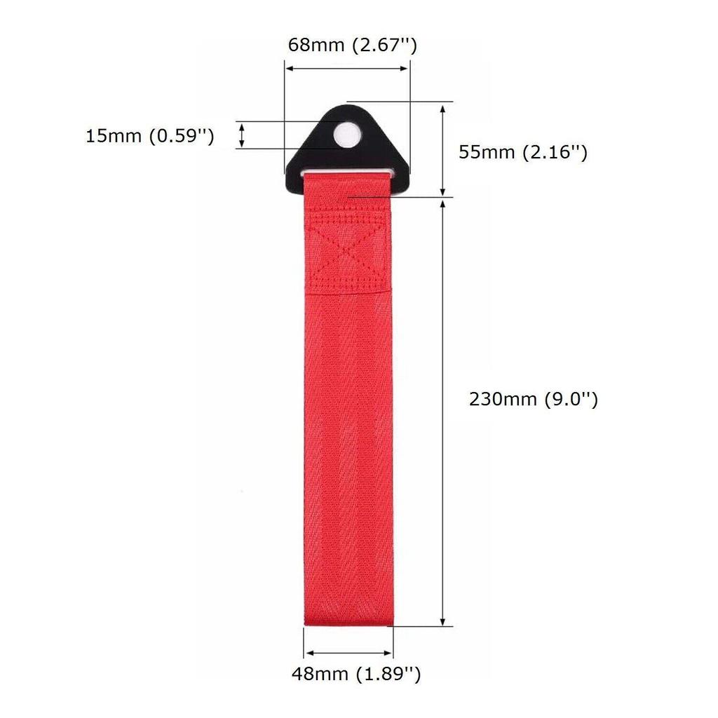 Universal 24.5cm High-Quality Racing Tow Strap - Exterior Decoration Auto Parts