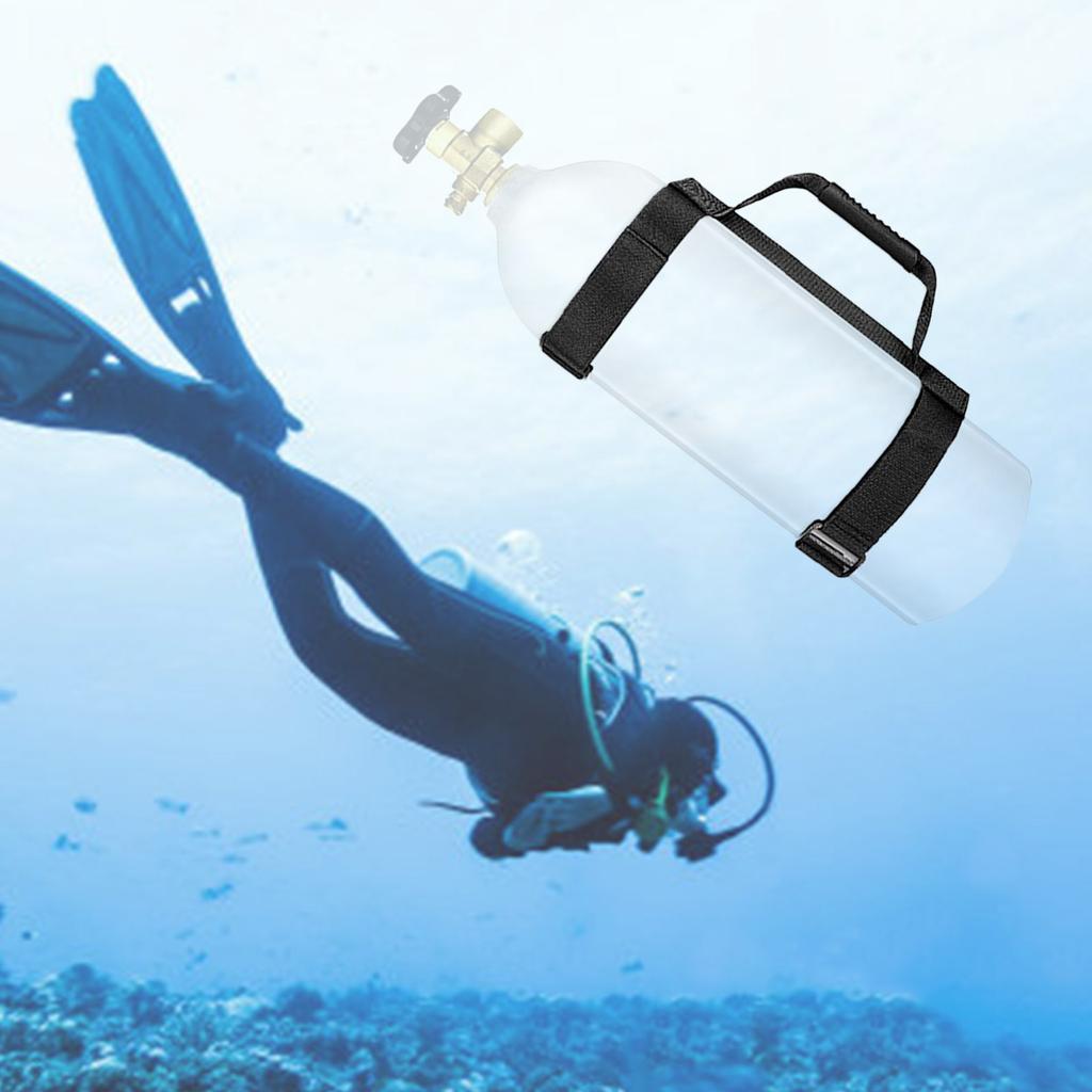 Air Cylinder Carrier Bottle Holder Strap Dive Tank Carrier with Handle Underwater Diving Cylinder Carrier Holder