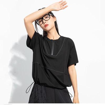 Short Sleeve Plus Size Cotton Vintage Casual Loose Tops Women Summer T-shirt