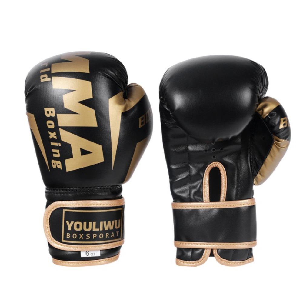 PU Leather Boxing Gloves Breathable Punching Training Gloves Protection Kickboxing Gloves  Sparring